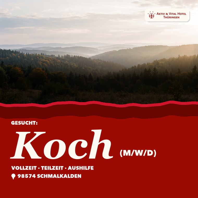 Motiv 4 — Thüringer Wald mit Volltonband und Stellenbezeichnung